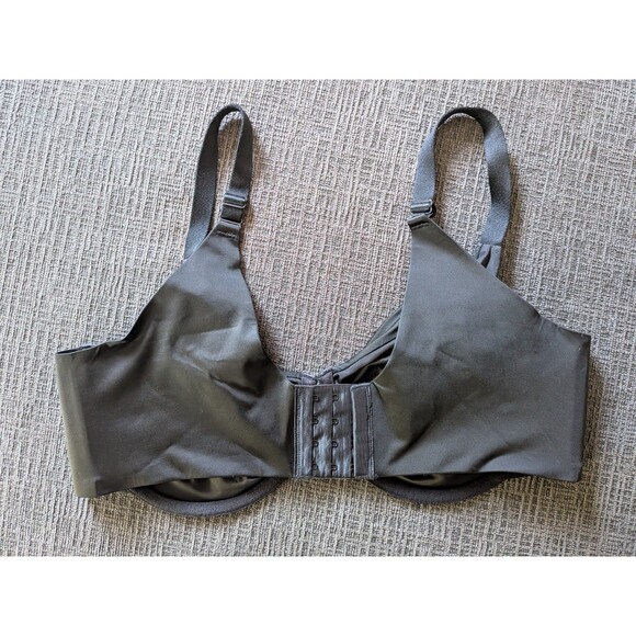 Cacique Bra 40DDD Back Smoothing Lightly Lined Black Unpadded Wire Lane Bryant - Picture 7 of 10